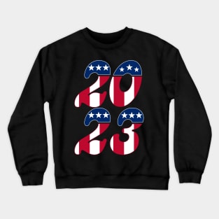 New Years 2023 70s Disco American Rocker Vibes Crewneck Sweatshirt